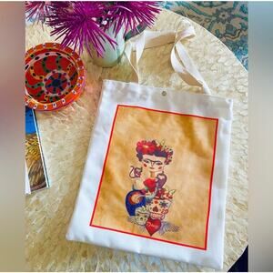 Frida Canvas Tote Bag Calavera NWT